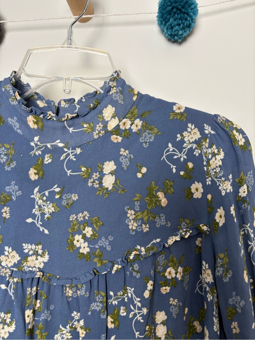 Reformation Jourdan Blue Floral Midi Dress - Picture 8 of 9